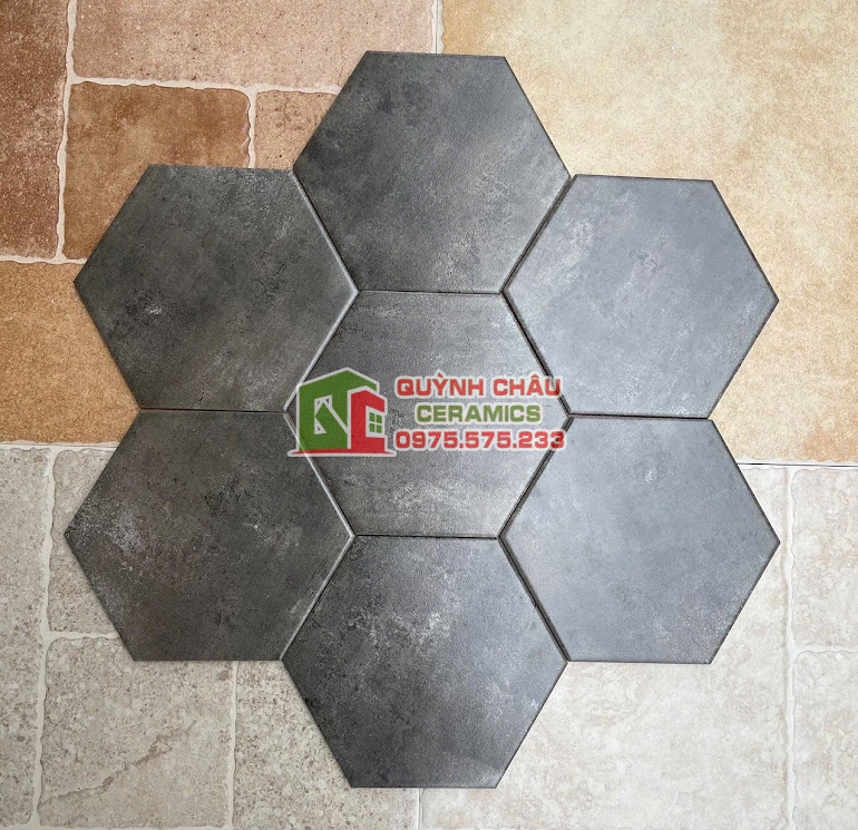Gạch lục giác 20×23 vân màu xi măng Gạch lục giác 20×23 vân màu xi măng