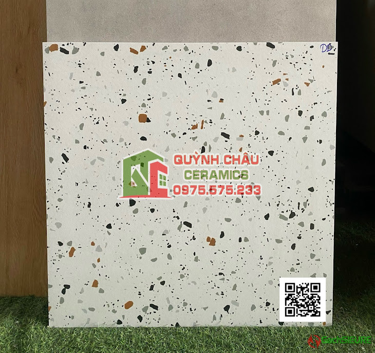 Gạch 60x60 terrazzo màu sắc pha trộn hỗn hợp