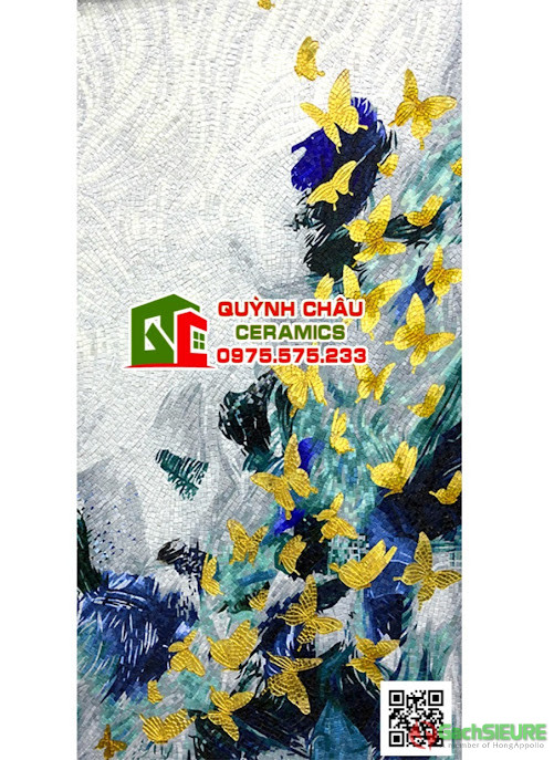 Tranh mosaic 5D hình đàn bướm nổi bật