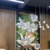 Tranh mosaic bông hoa họa tiết thẩm mỹ đẹp