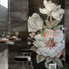 Tranh mosaic bông hoa lan họa tiết 5D bề mặt nổi