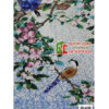 Tranh mosaic họa tiết thiên nhiên chim đậu cành xim