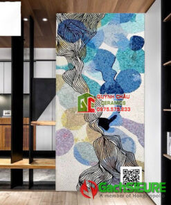 Tranh mosaic nghệ thuật nhiều màu sắc 5D bề mặt nổi