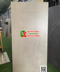 Gạch ốp lát ấn độ 60×120 gam màu xi măng xám mờ mịn