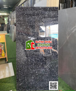 Gạch ốp tường 60×120 đen hoa cương siêu bóng ấn độ