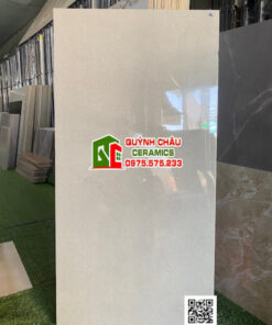 Gạch trắng ngà vân nhuyễn 60×120 bóng kiếng