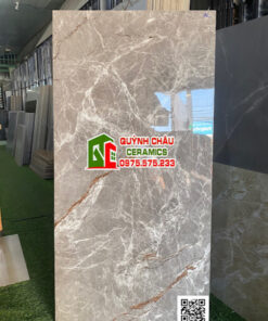 Gạch xám đá trắng nâu 60×120 bóng kiếng ấn độ