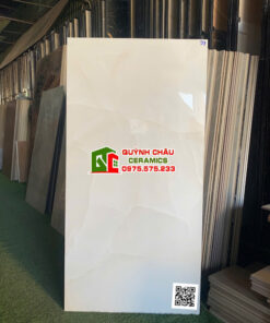 Gạch bóng kiếng 60×120 kem sữa onyx