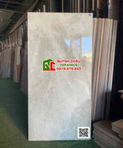 Gạch lát nền 60×120 grey xám vân trắng bóng kiếng