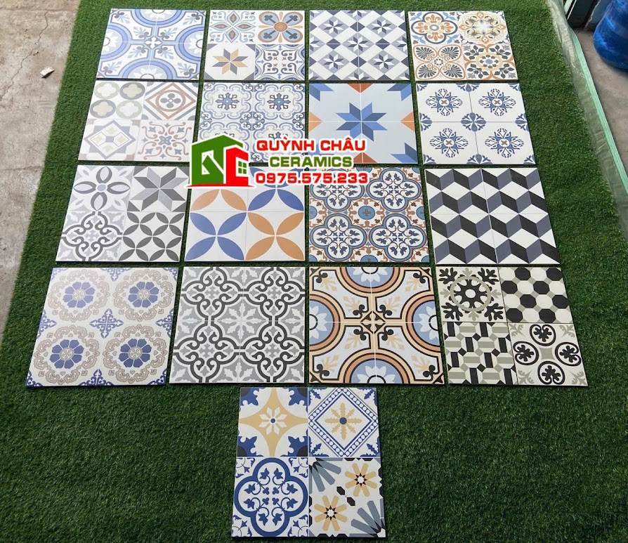 Bộ sưu tập mẫu gạch bông đa hoạ tiết xương đá granite