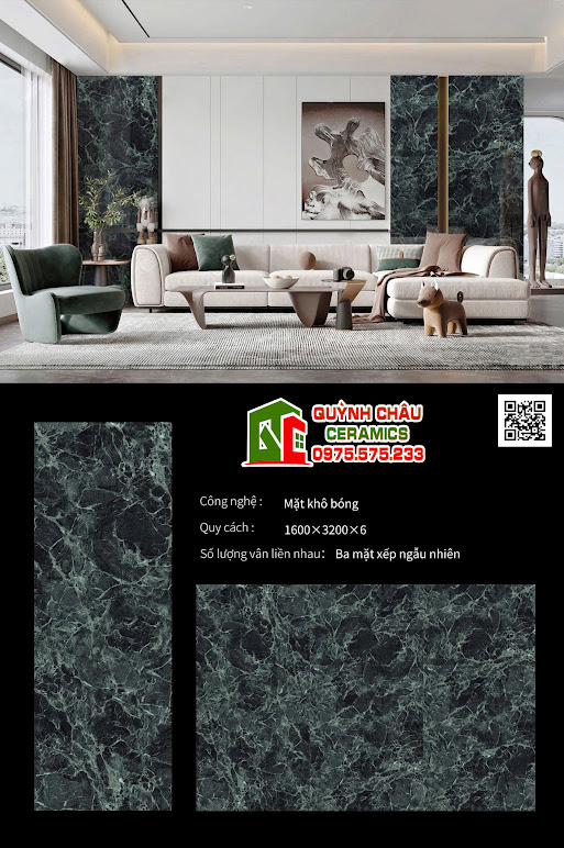 Mẫu màu xanh vân đá 160x320cm