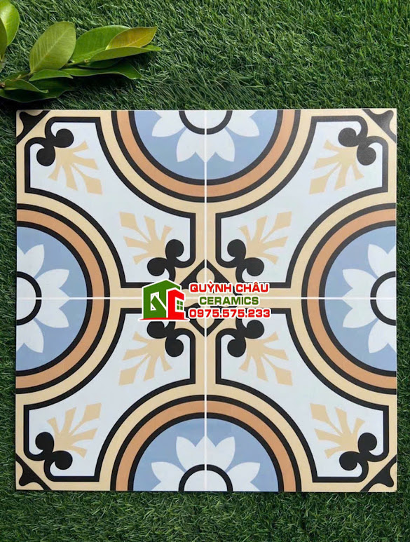 Mẫu gạch bông hoa văn cổ điển xương đá granite