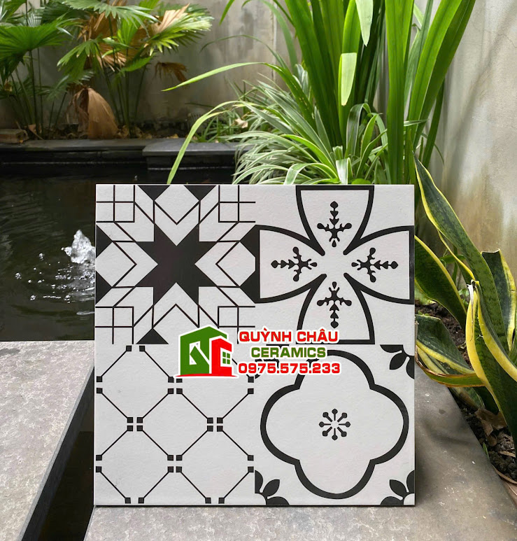 Mẫu gạch bông mix hoa văn độc đáo
