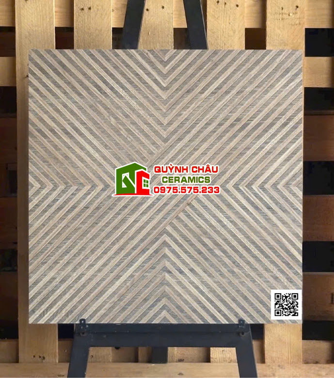 Mẫu gạch giả gỗ bề mặt điêu khắc cao cấp