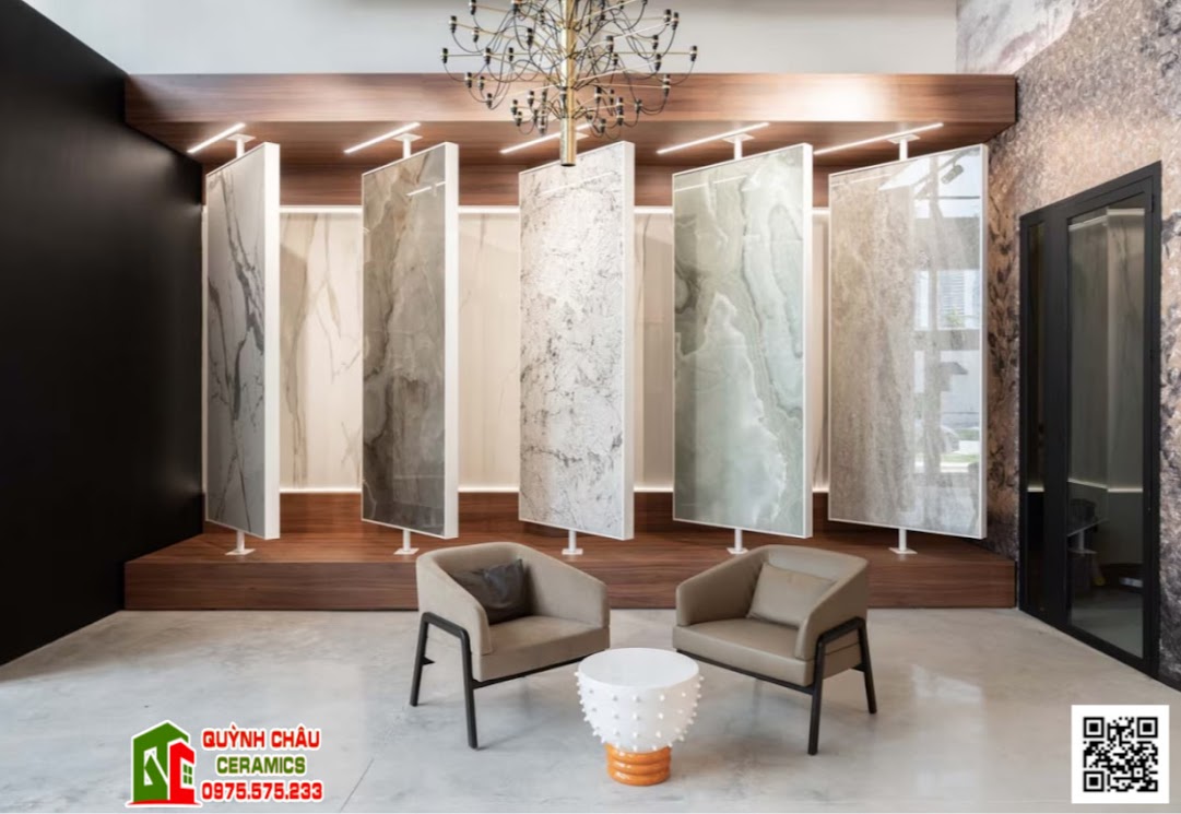 Mẫu gạch kích thước khổ lớn lát phòng khách