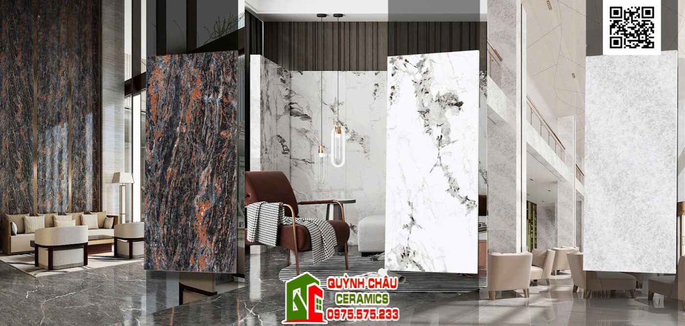 Mẫu gạch lát phòng khách khổ lớn cao cấp