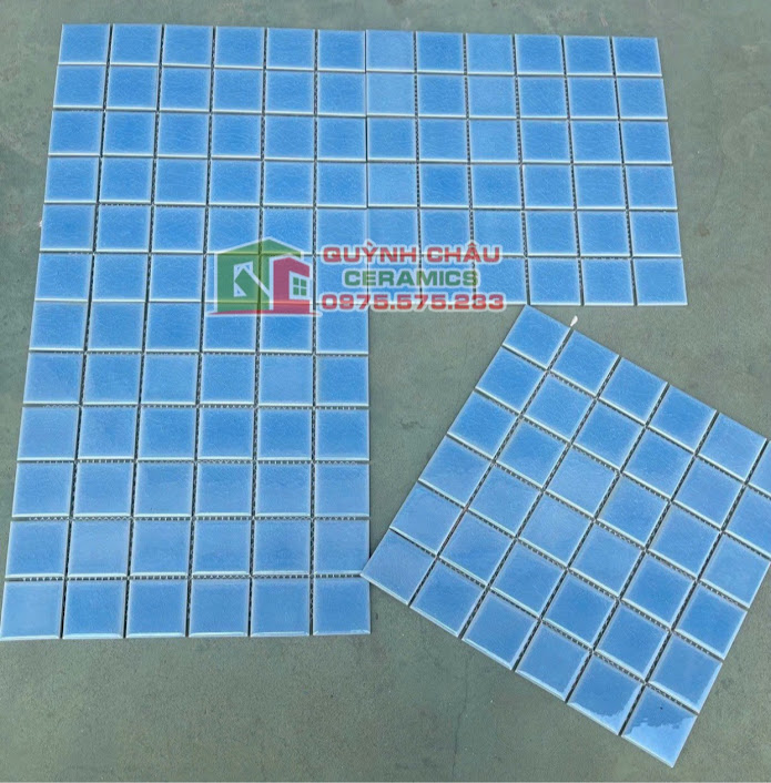 Mẫu gạch mosaic men rạn 1 lớp