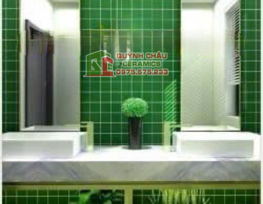 Mẫu gạch mosaic màu xanh hồ bơi ốp phòng tắm