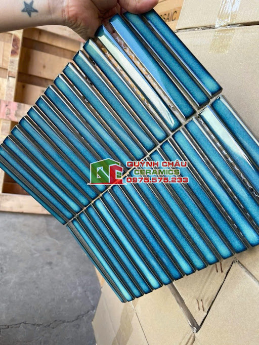 Mẫu gạch men rạn que đũa bóng