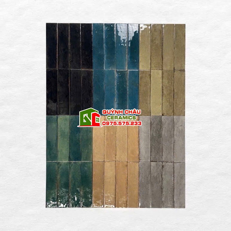 Mẫu gạch thẻ 6x24cm hiệu ứng