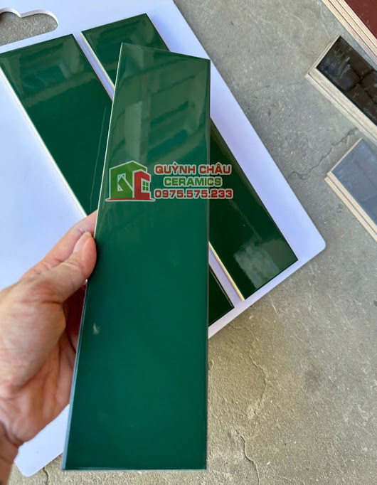 Mẫu gạch thẻ bóng phẳng màu xanh