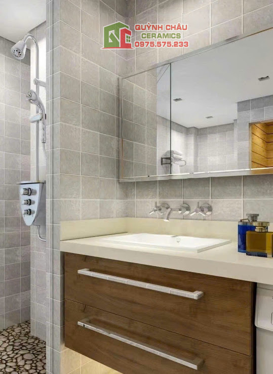 Mẫu gạch thẻ màu xám hiệu ứng