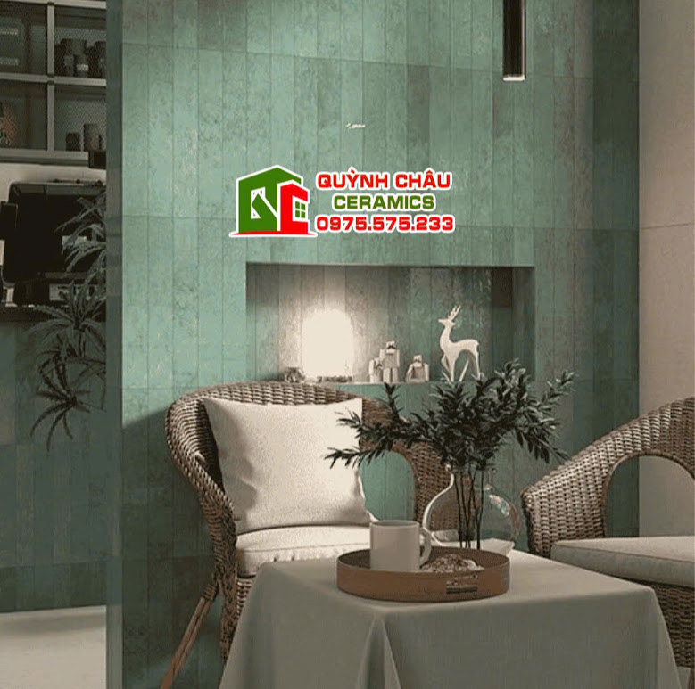 Mẫu gạch thẻ phòng khách màu hiệu ứng