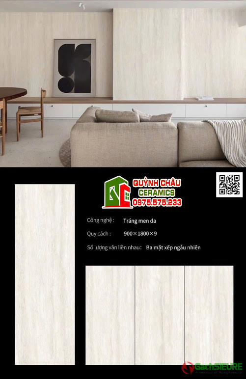 Đá nung kết vân đá travertine 90x180 cao cấp