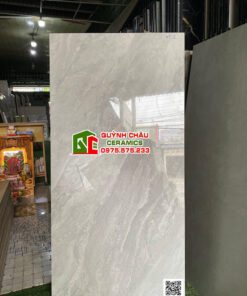 Gạch 60×120 vitto xám vân đá bóng kính