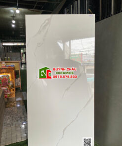 Gạch ốp lát vitto 60×120 bóng trắng vân mây