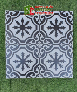 Gạch bông 30×30 cổ điển men trắng đen
