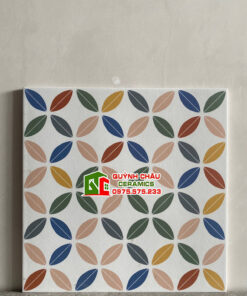 Gạch bông 30×30 hoa văn đồng tiền nhiều màu đẹp