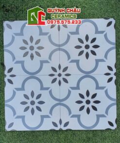 Gạch bông 30×30 men cổ điển hoa thị