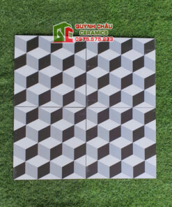 Gạch bông 30×30 men hoa văn hình khối