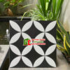 Gạch 30×30 bông đồng tiền đen trắng