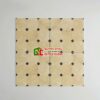 Gạch bông cổ điển 30×30 kem nhấn hoạ tiết đen