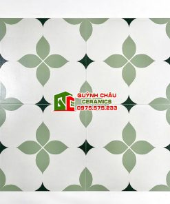 Gạch bông lát nền 30×30 cổ điển hoa văn xanh