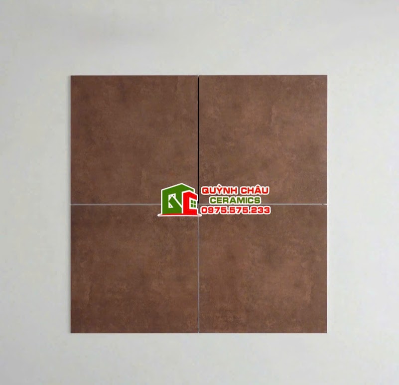 Gạch bông lát nền 30x30 đá mờ nâu cổ điển