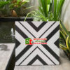 Gạch bông lát nền 30×30 hoa văn đen trắng