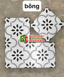 Gạch bông lát nền cổ điển 30×30 cánh hoa thị