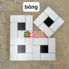 Gạch bông trung quốc 30×30 hoa văn ghép trắng đen