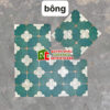 Gạch bông trung quốc cổ điển 30×30 hoa văn xanh đậm