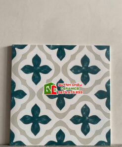 Gạch bông xanh cổ điển 30×30 trung quốc