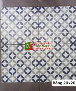 Gạch bông 20×20 đồng tiền xu cổ điển