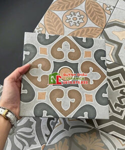 Gạch bông 20×20 hoạ tiết đối xứng giả cổ