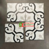 Gạch bông 20×20 hoa văn đen trắng xám