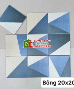 Gạch bông 20×20 mix màu hình tam giác