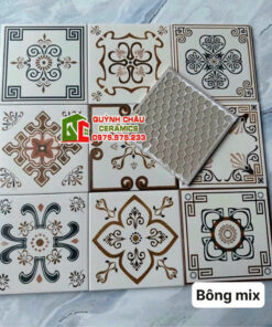 Gạch bông 20×20 mix phối màu hoa văn