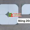 Gạch bông đá mờ 20×20 trắng góc xanh xám