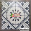 Gạch bông giả cổ 20×20 hoạ tiết xanh mực
